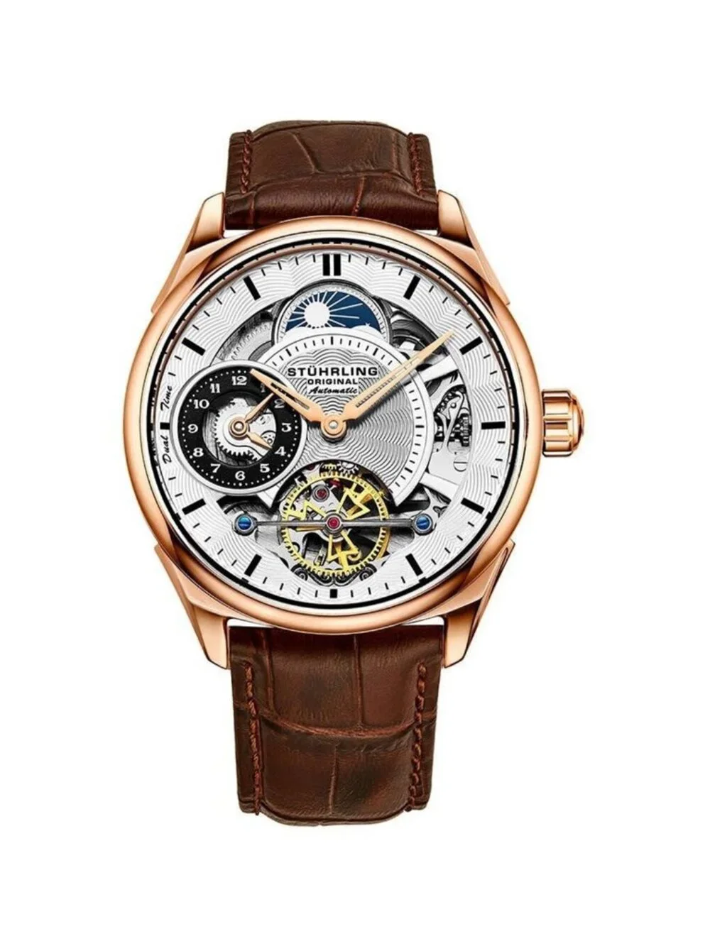 NWT Stuhrling Original Legacy Automatic Silver Dial Men's Watch